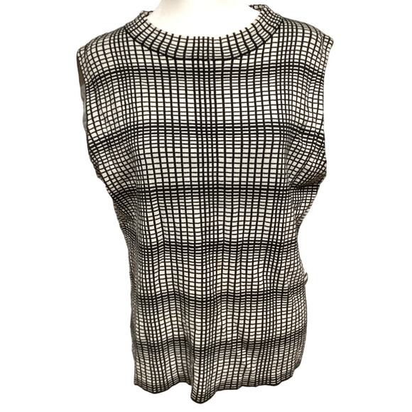Vince Camuto Tops - Sleeveless Top Vince Camuto Black and White Large Boho Minimalist Retro